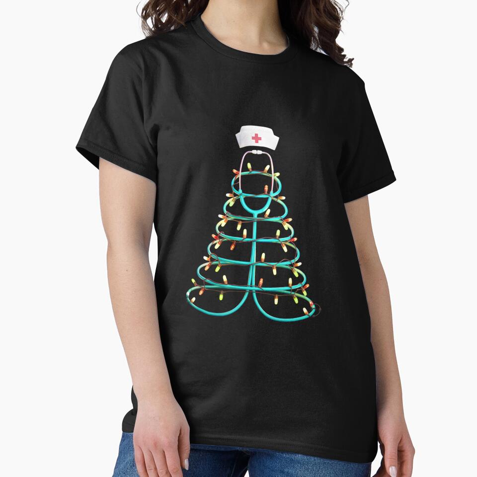 Nurse Christmas Tree Stethoscope Nursing NICU RN LPN by clothesy7