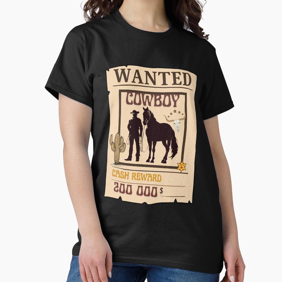 Wanted Cowboy – Vintage Western Outlaw Poster by lbyassir