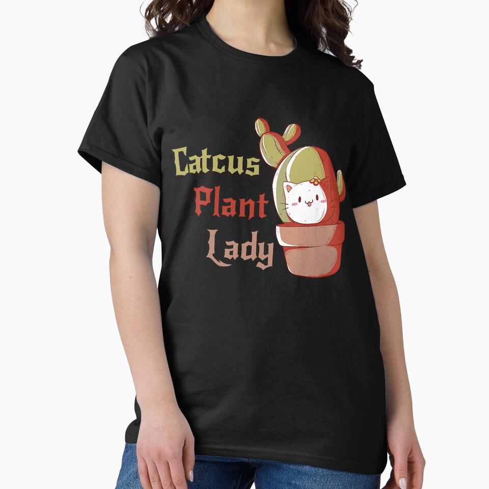 Catcus Plant Lady - Cactus Cat Plant Garden Hipster Kitty by BobaAndBearSvg