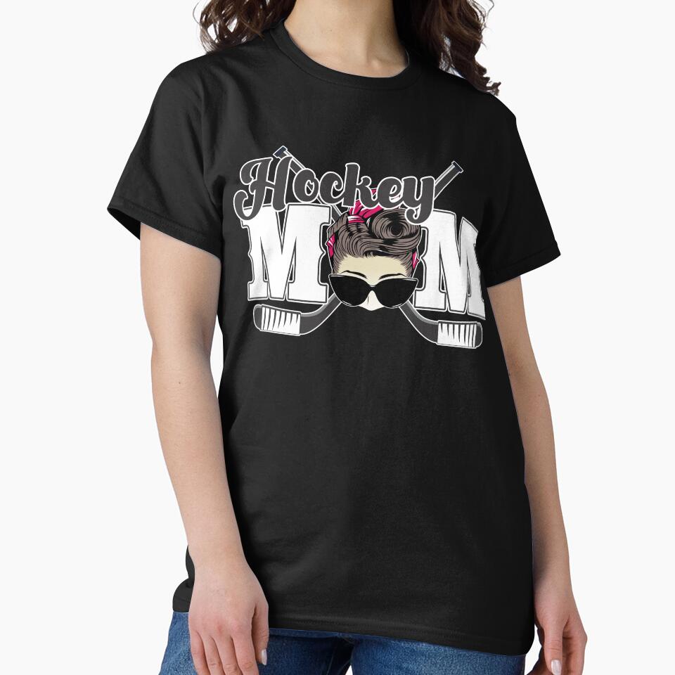 Hockey mom with edge, boy mom, sports mom by ColorWheelDsign