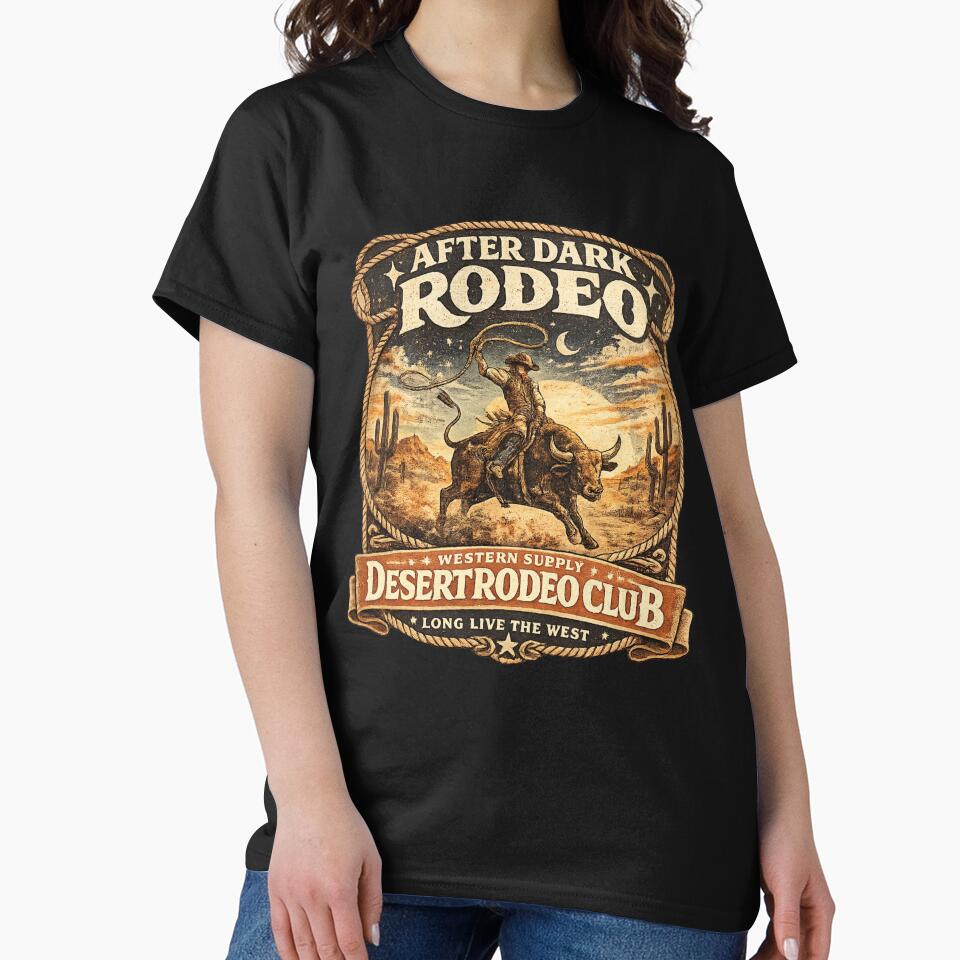 After Dark Rodeo Vintage Western Graphic | Desert Rodeo Club Aesthetic by Anyshca