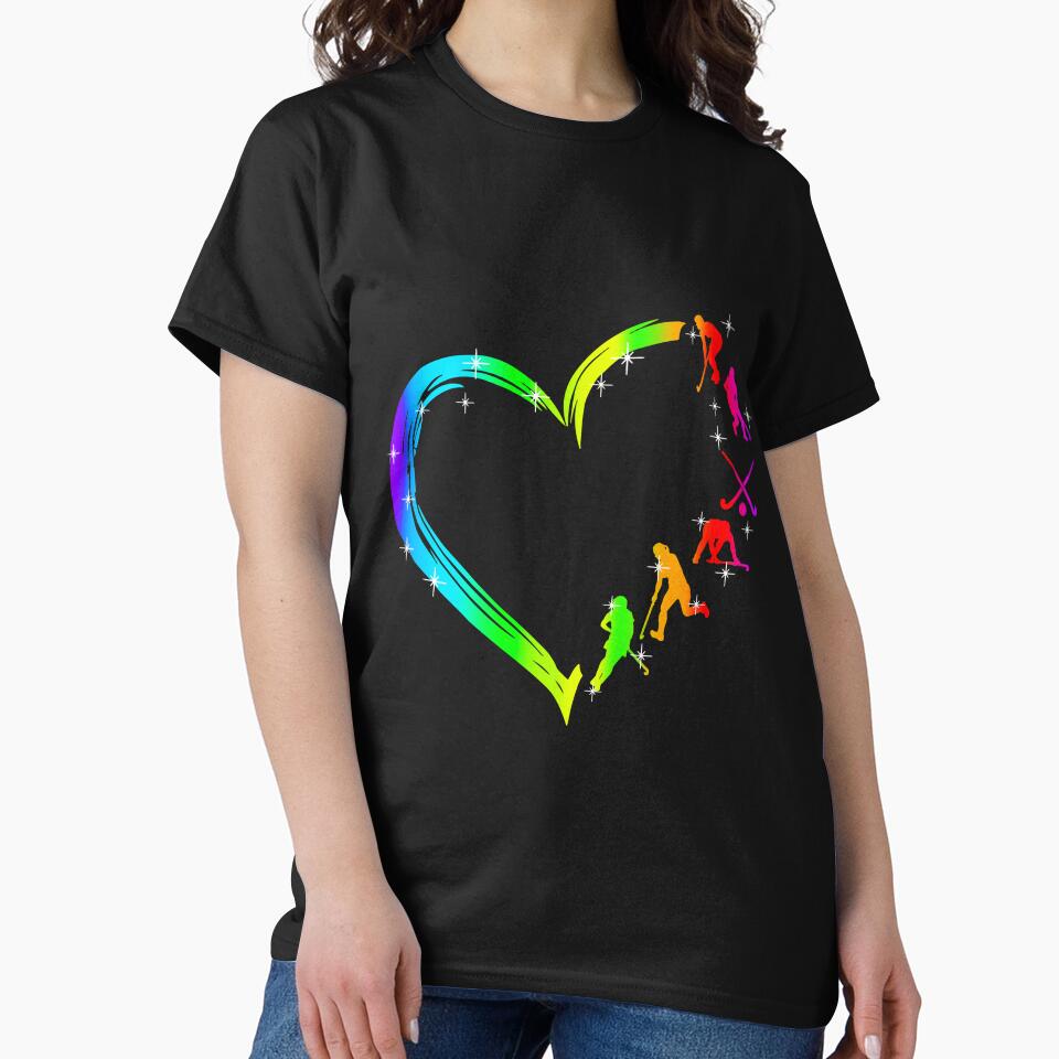 Field Hockey Heart Rainbow by ChuckyStore79