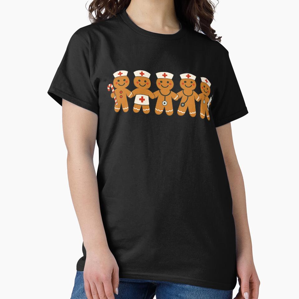 Funny Nurse Christmas Gingerbread Men RN Medical Staff Gift by haitrieuic96