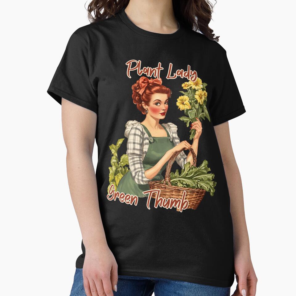 Plant Lady Green Thumb with text v2 by FluxDesigner