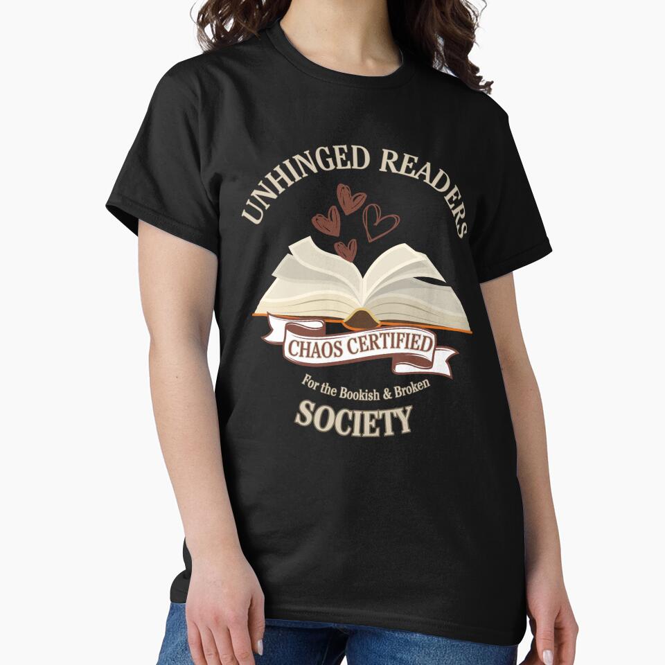 Unhinged Readers Society – Chaos Certified Bookish Design for Dark Romance & Smut Lovers by CottonandQuill
