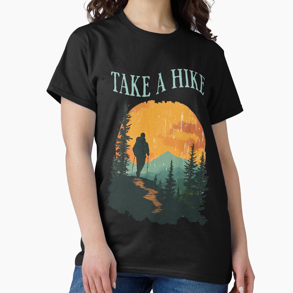 Take A Hike Funny Hiking Saying, hiking enthusiasts by PersianGallary