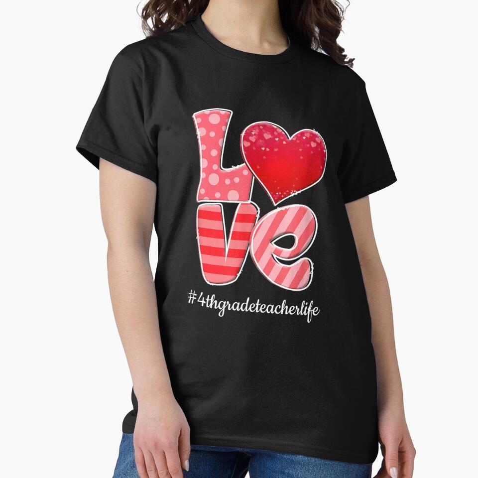 Valentine Love Heart 4th Grade Teacher Life Valentine's Day by ninapfvu