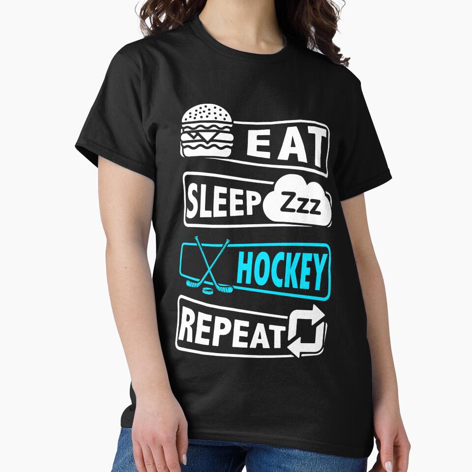 Eat sleep Ice hockey repeat by ConcorStore