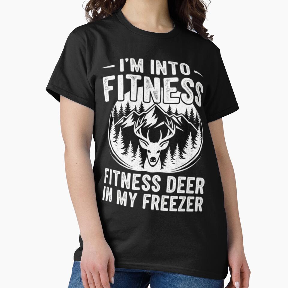Funny Hunting Shirt Fitness Deer In My Freezer by EchoAtelier