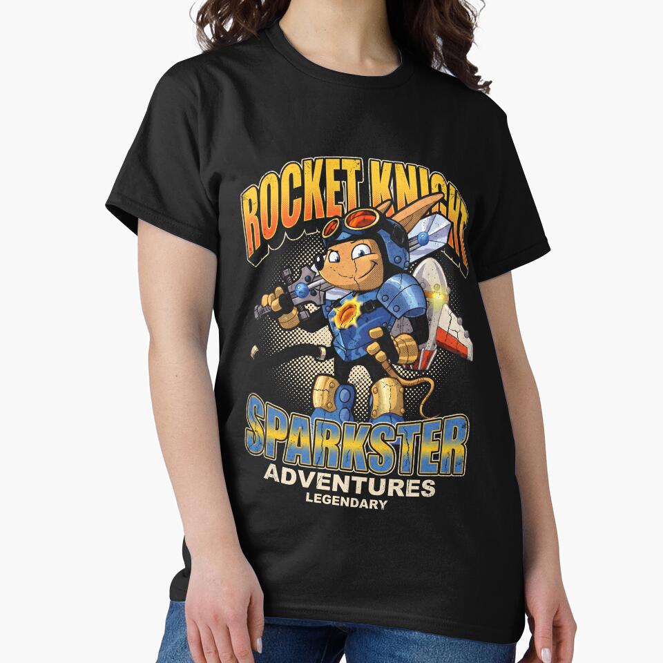 Sparkster Rocket Knight Adventures Bootleg Gamer Graphic Tee by Senpaiwaves