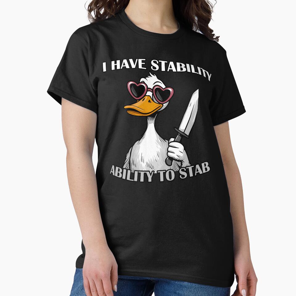 I Have Stabbing Ability To Stab – Funny Duck Meme by EnchantedOwl