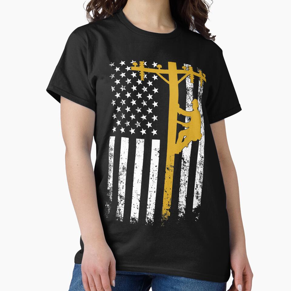 america lineman powerline technician,powerline worker,tradesman, by BrennaEirlys