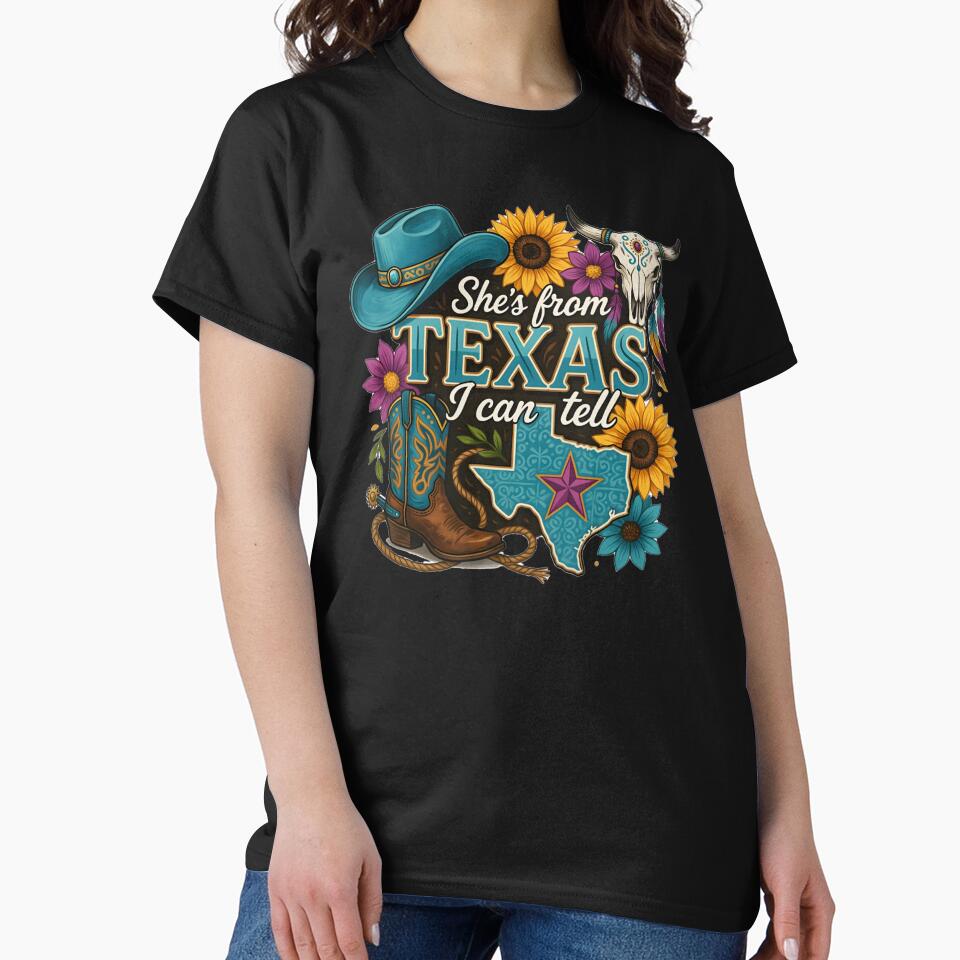 She's from Texas I Can Tell Western Cowgirl Vintage by jackelmbradyt