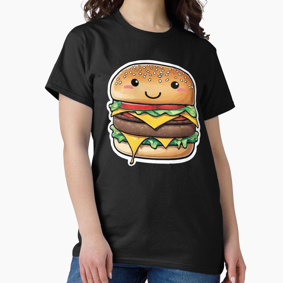 Deliciously Adorable Burger Kawaii by CreativeNewDawn