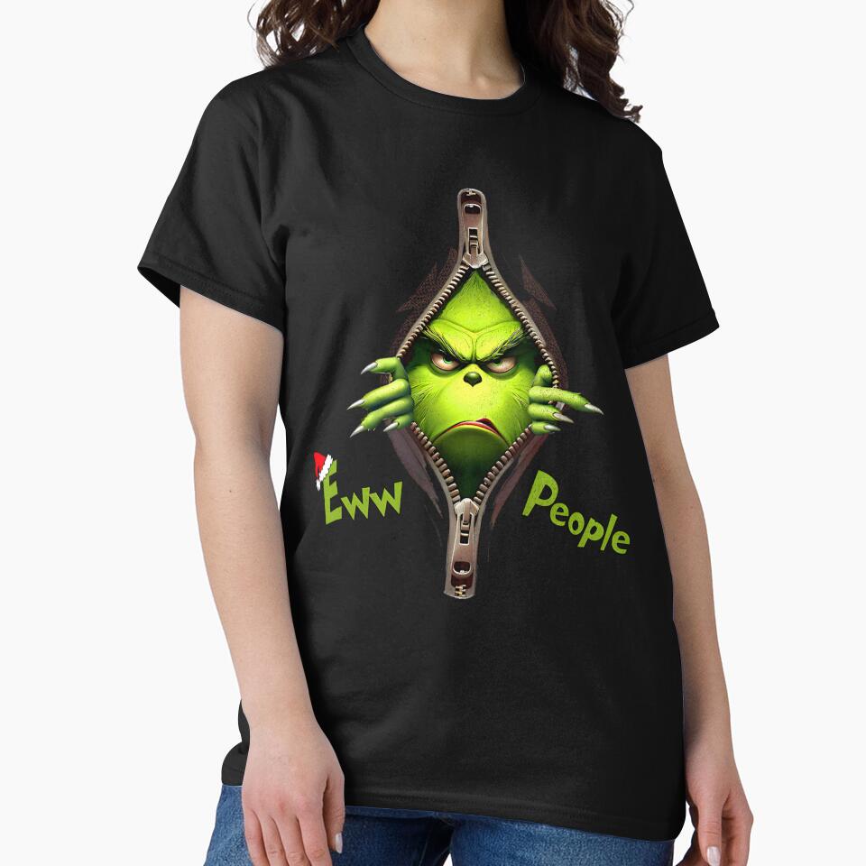 Eww People Christmas, Grinch Zipper - Grinch Christmas by ILoveWeedLive