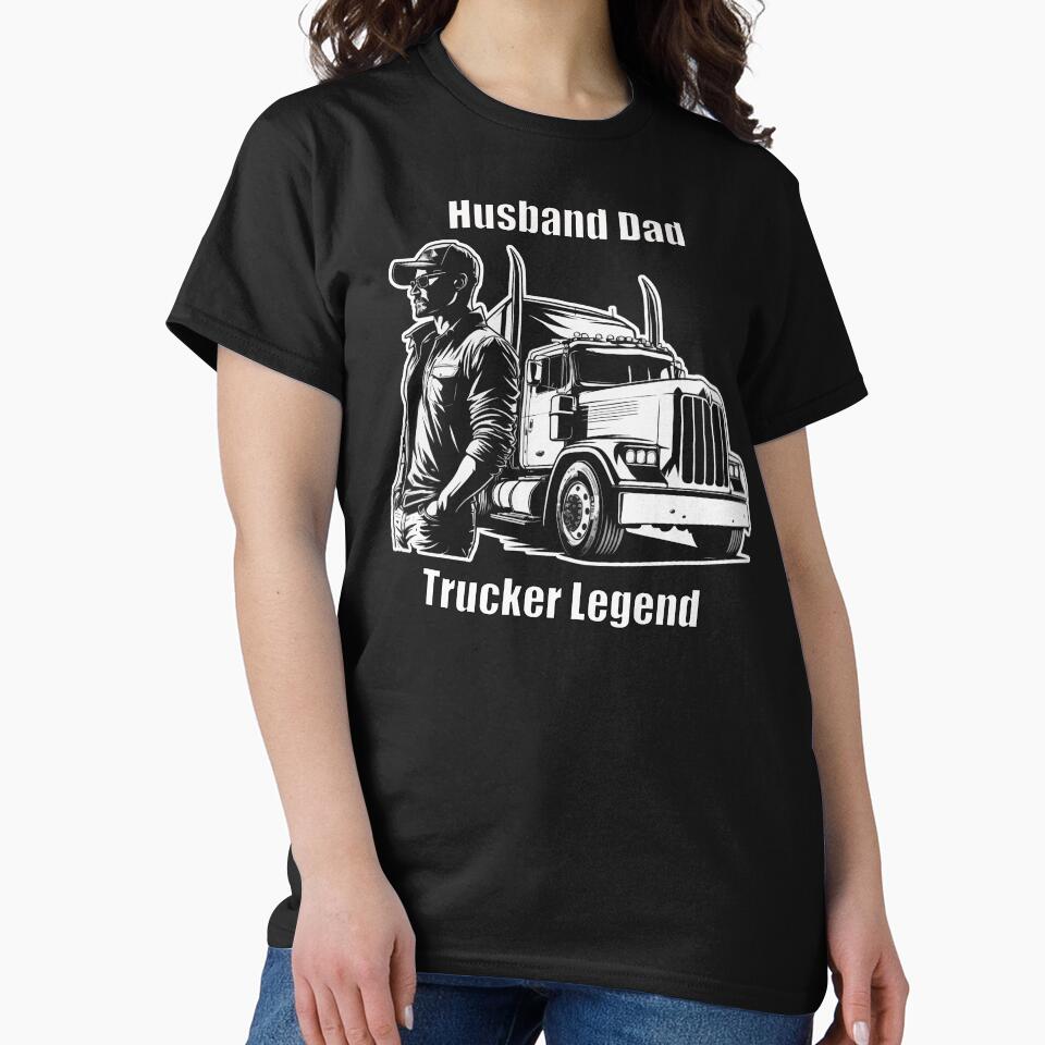 Husband Dad Trucker Legend by Schamann