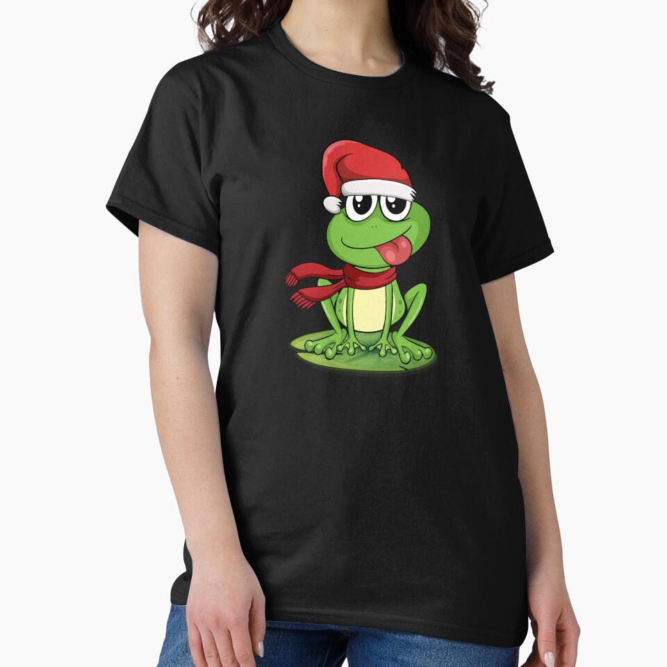Funny kawaii christmas frog by Donutlovers