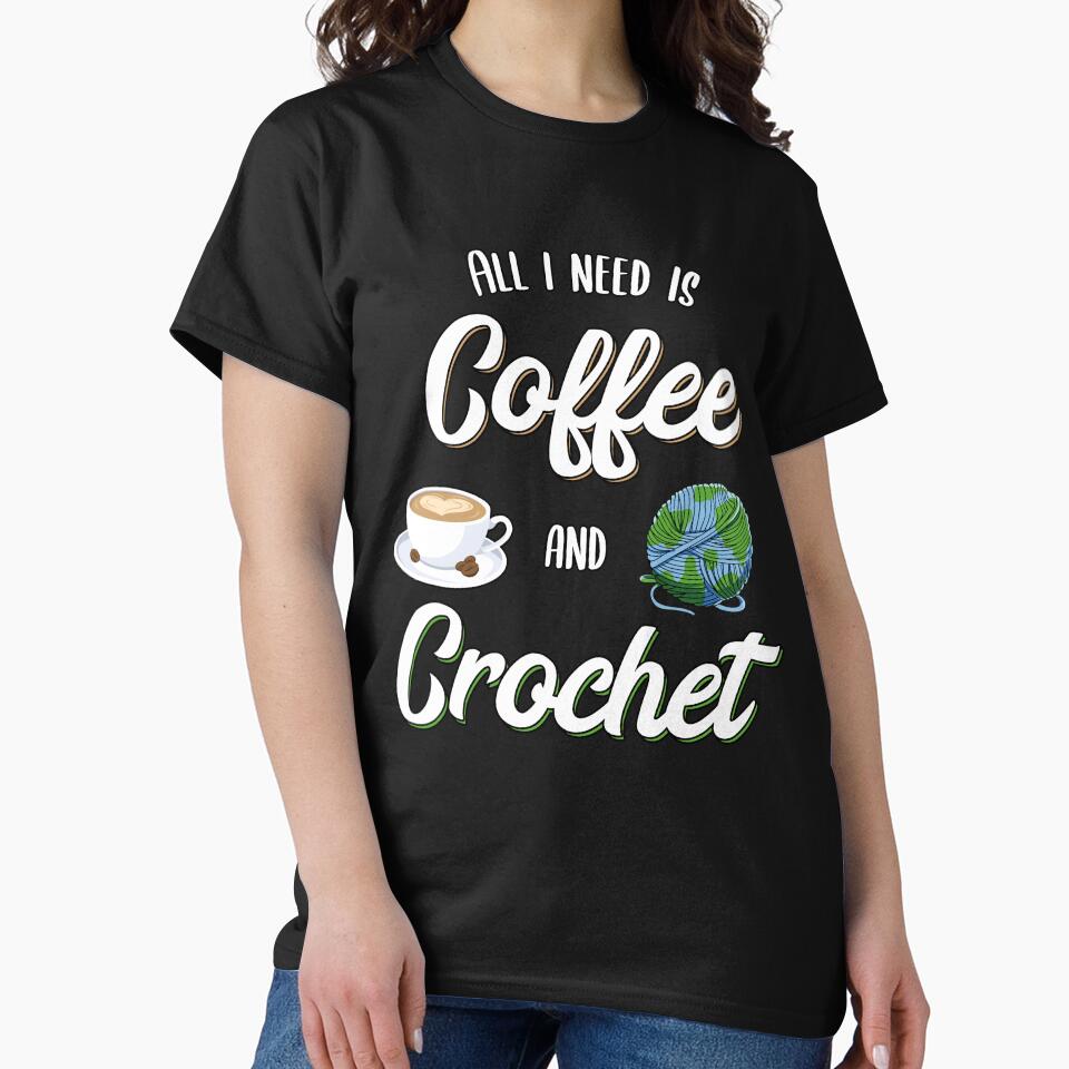 Crochet and Coffee Knitting Coffee Lover Gift Idea by MGO-Design