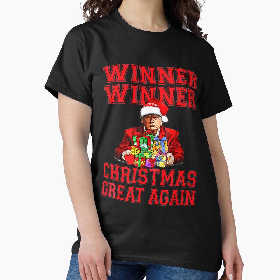 Winner Winner Christmas Great Again For Men, For Women, Humor Trump Gift by LordZaraki