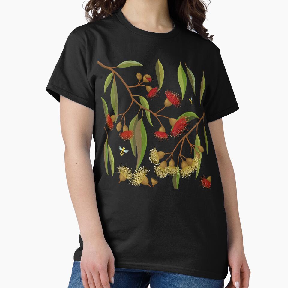 Gum Blossoms and Bees by Soozie Wray Unisex