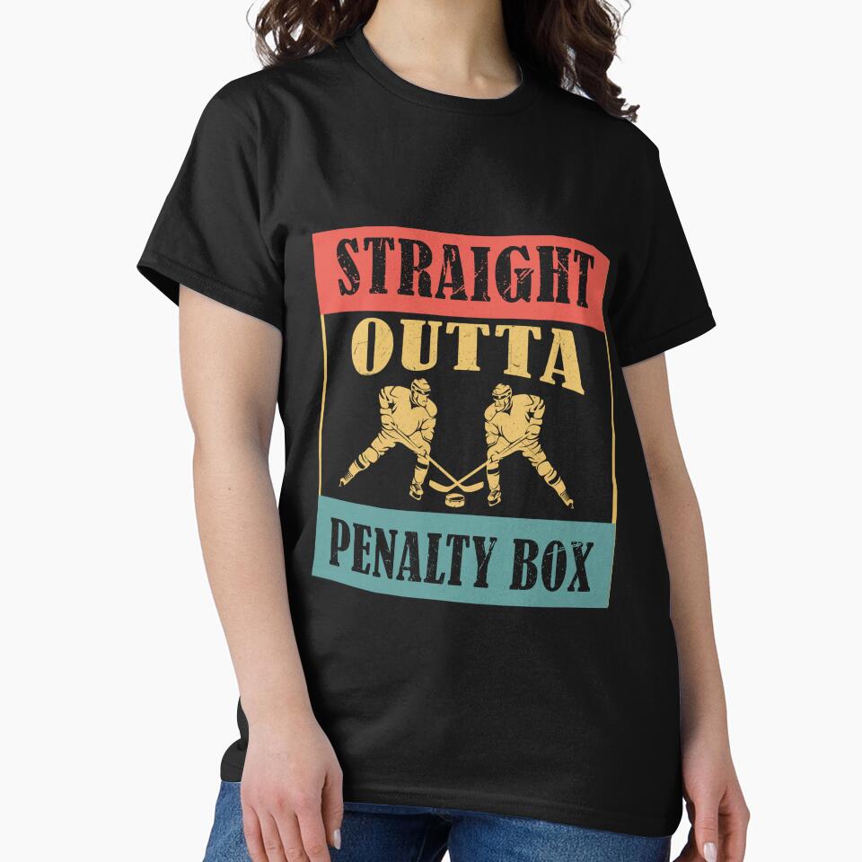 Ice Hockey Player Gift Straight Outta The Penalty Box by ImmanuelMcmahon