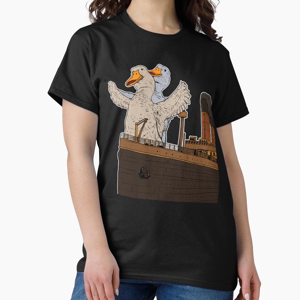 Funny Ducks Geese Pun Meme Men Women Funny Duck Goose by KsuAnn