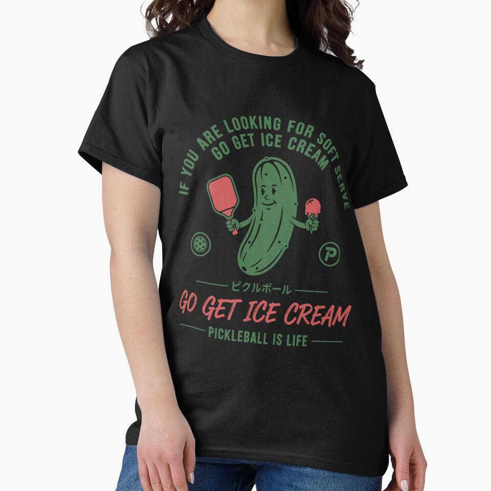 Pickleball Funny Player Go Get Ice Cream by LuminOrb