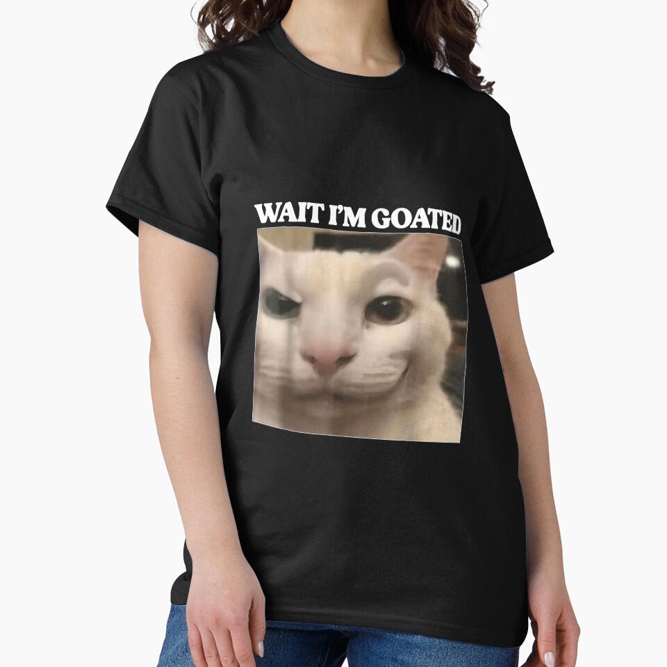 Wait I'm Goated Cat Funny Silly Cat Staring Cat Funny Meme by NgumohaLanke