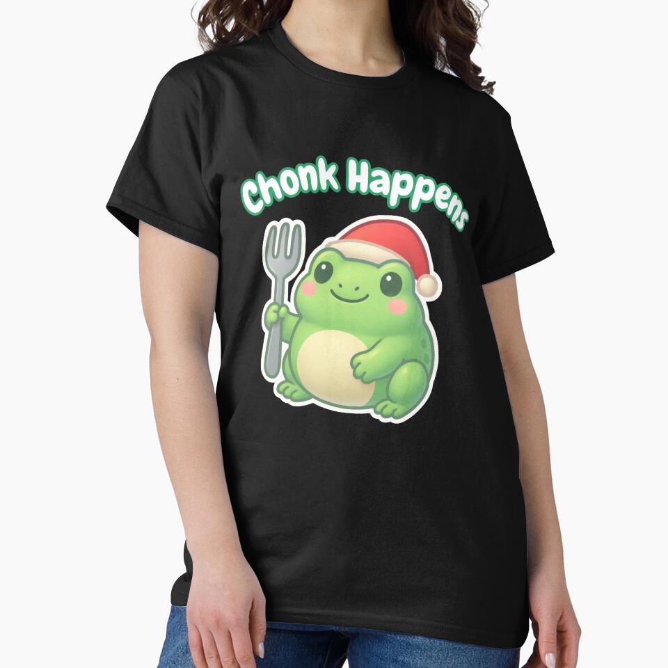 Chonk Happens – Christmas Frog Vibes by Maryna_Reine