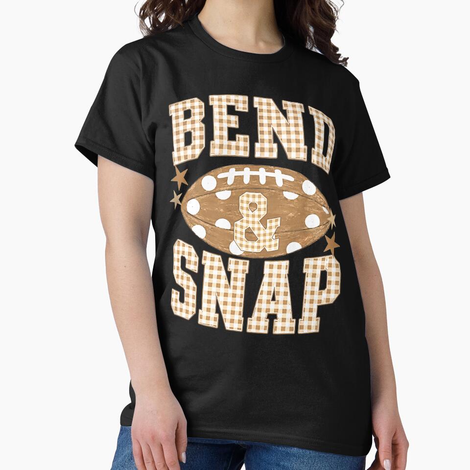 Bend and Snap Retro Gingham Polka Dots Football Game Day Comfort Colors Crop Top by tshirtsmk