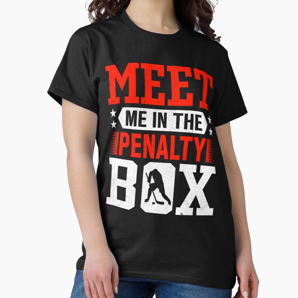 Meet Me in the Penalty Box Hockey by Artful Paws
