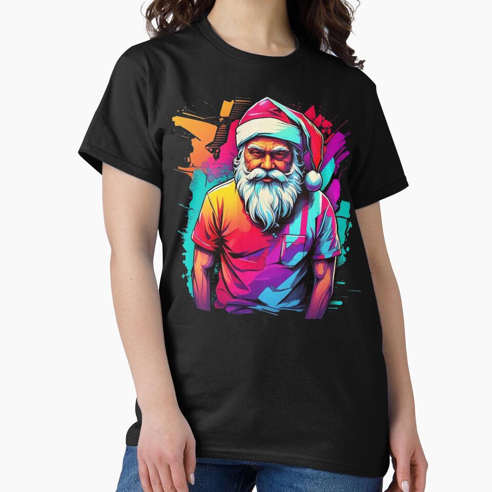 Joyful Jingles: A Colorful Santa Celebration on Christmas Day by WantStore