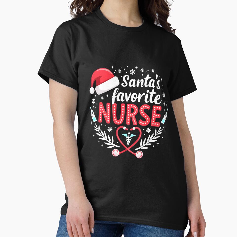 Santa Favorite Nurse Christmas Medical Nursing Holidays by clothesy7