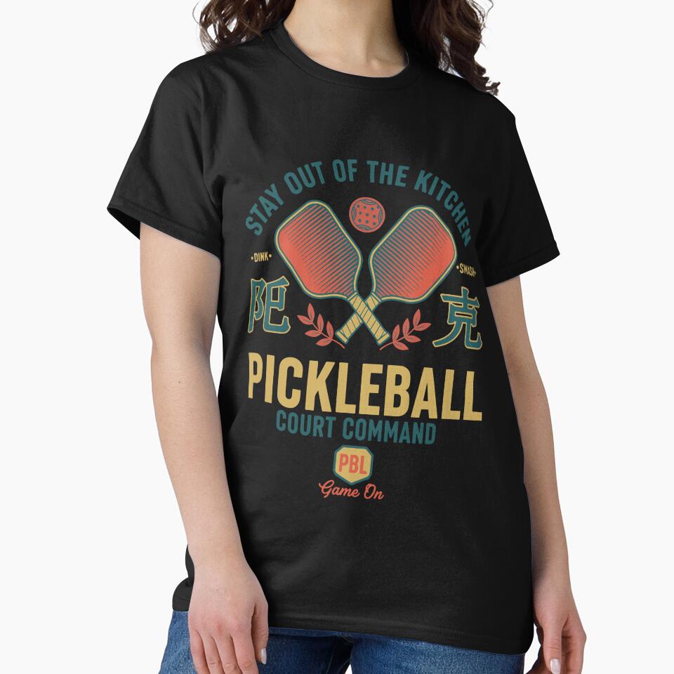 Pickleball Funny Player Kitchen Court Command by LuminOrb