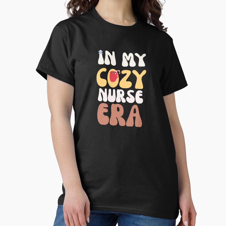Groovy In My Cozy Nurse Era Christmas Medical by mumchaosdesigns