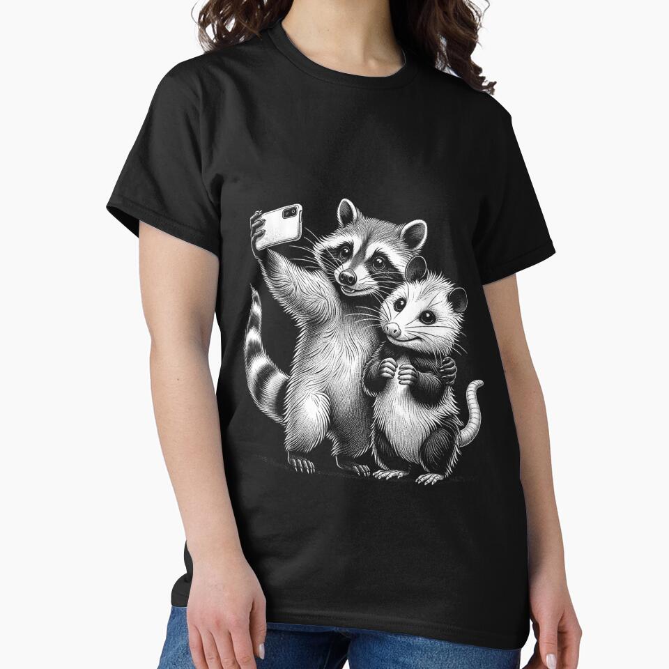 Opossum Racoon Selfie Funny Meme Wild West Possum Graphic  , Opossum Gift For Mom Dad Kids by Opossum GIFT ★★★★★