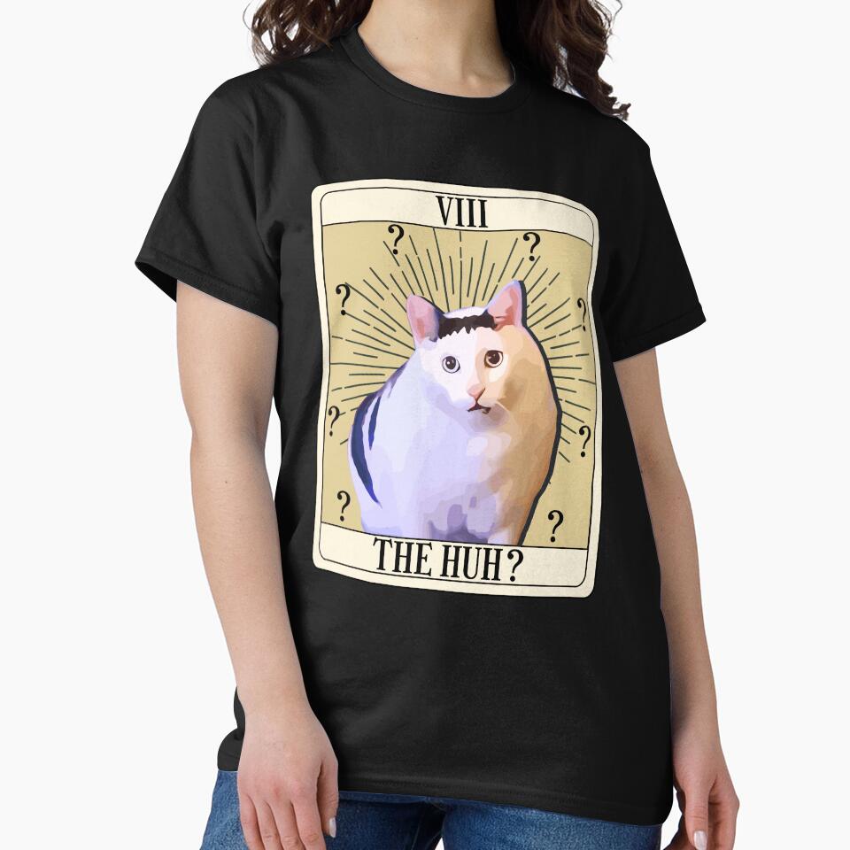 Huh Cat Chonky Ben Meme Tarot Card Parody by LeChocoholic