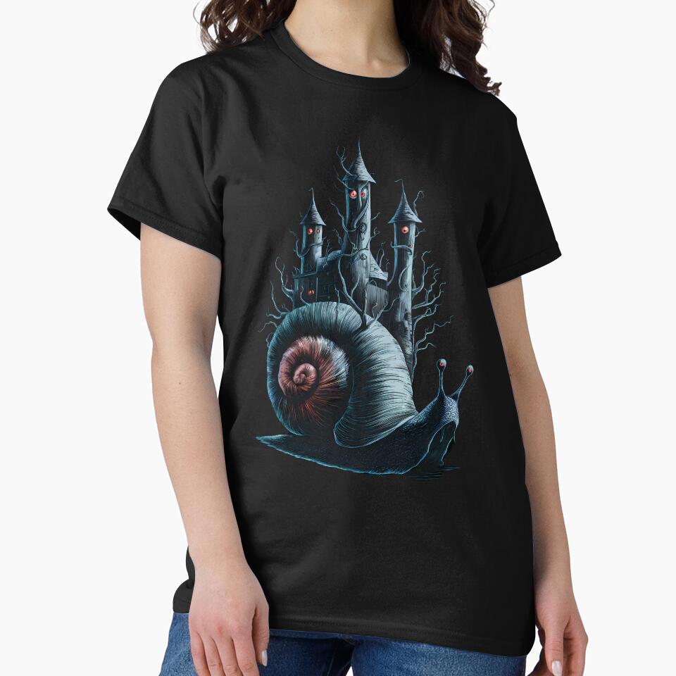 Snail Castle by Funny Vintage Stickers And s Unisex