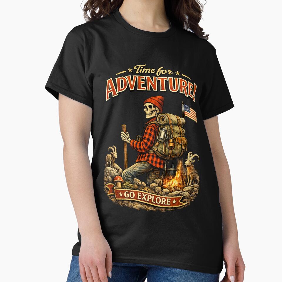Adventure Skeleton Hiking Shirt – Go Explore Outdoors by Radson