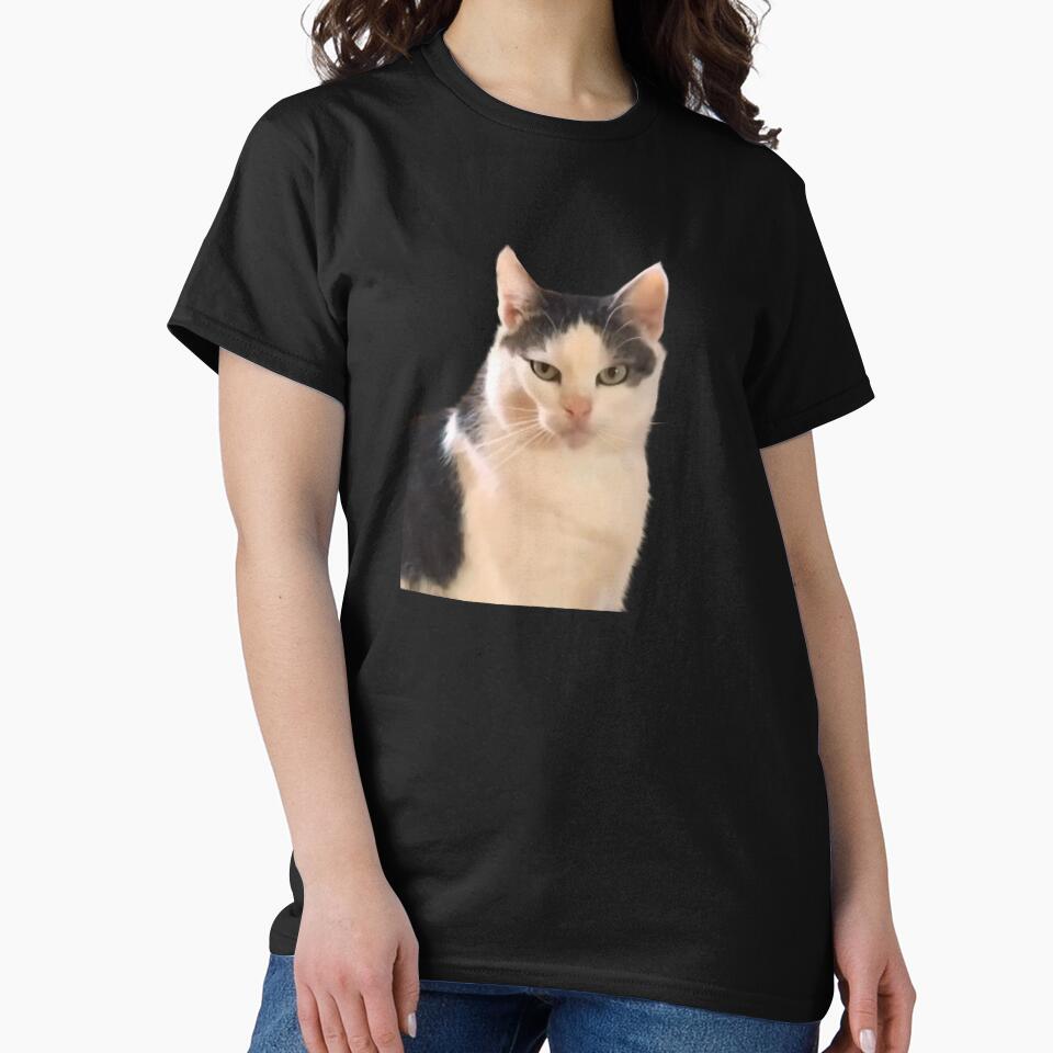 Girl Cat staring eyes meme, sarcastic funny cat by Prime_Store