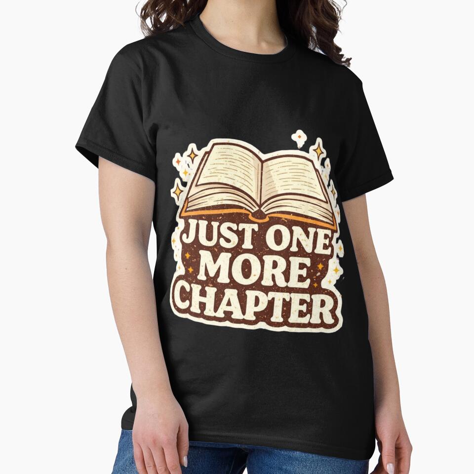 Just One More Chapter Book Lover Reading Quote by Tropivaro