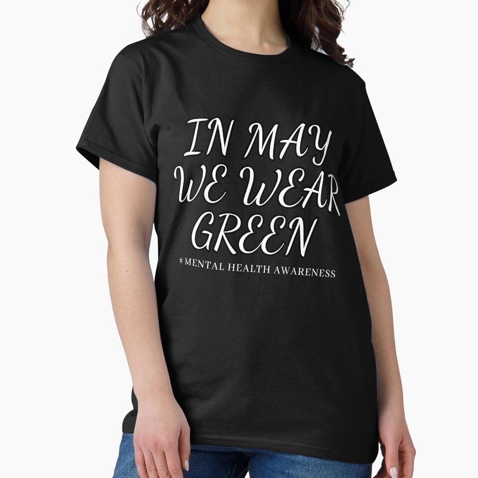 In May We Wear Green Mental Health Awareness Month Groovy by KINGOSTORE ⭐⭐⭐⭐⭐