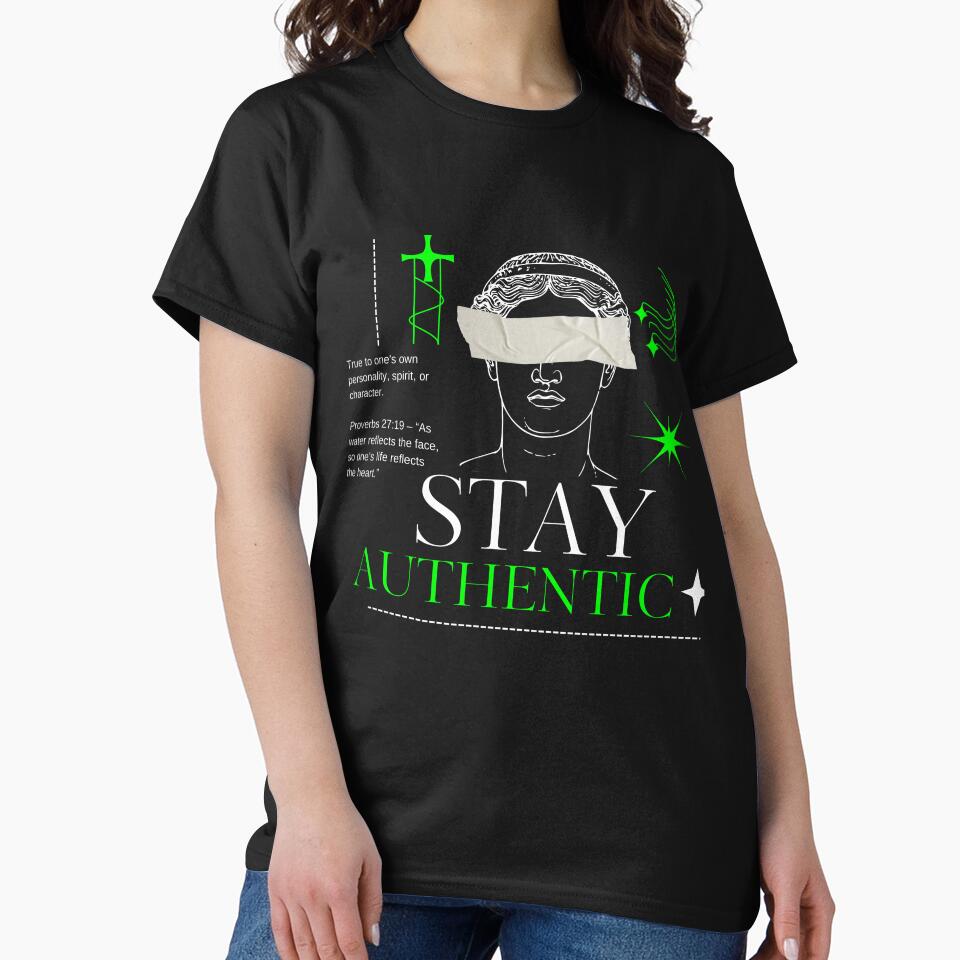 White and Green Y2K Streetwear Typography T-Shirt by Personal Connection