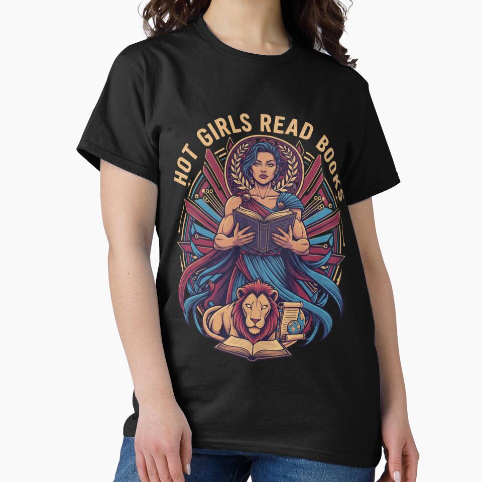 Hot Girls Read Books T-shirt by Tteez.com