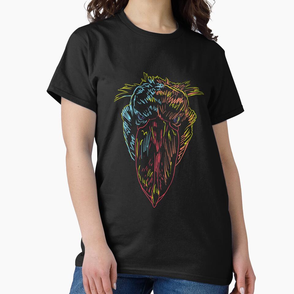 Colorful Bird Shoebill by alwe-designs