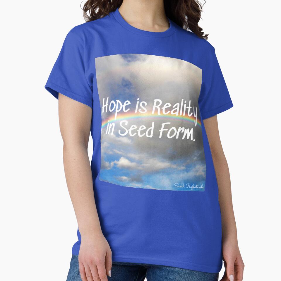 Hope Inspirational Quote Rainbow Positive Affirmation by Sarah  Rajkotwala