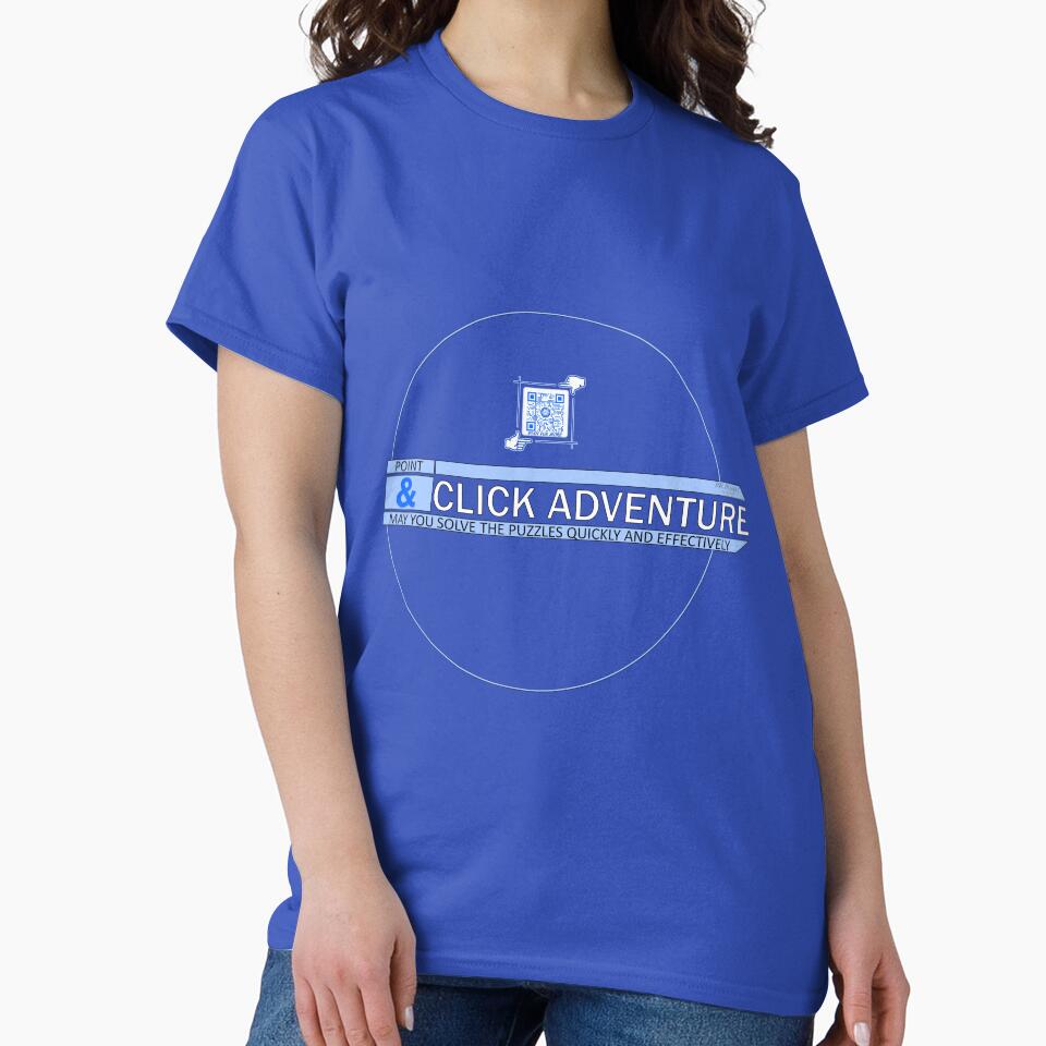 Point & Click Adventure Gaming Logo V3 (Blue/White) by Visual Resolutions