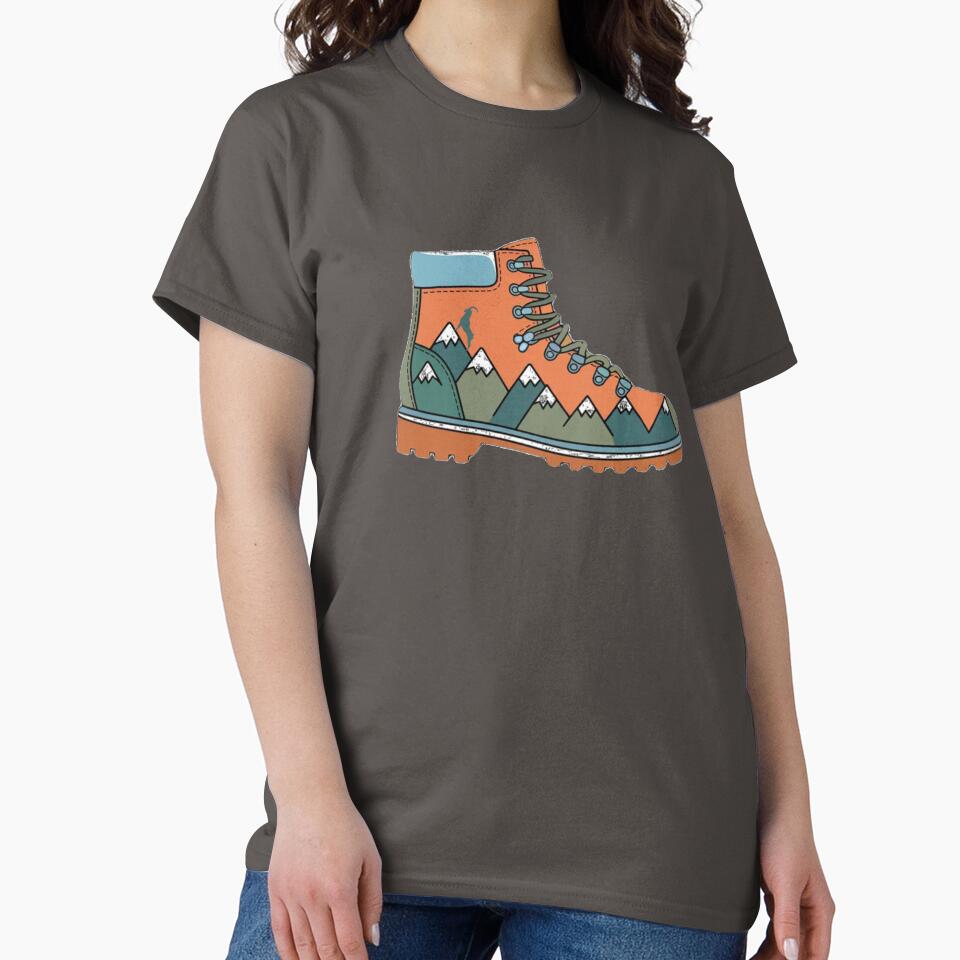 Hiking boot for hiking lovers by SzymonC000zyArt
