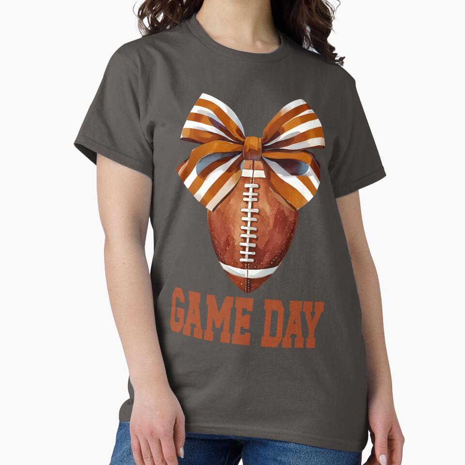 Game day American football coquette bow by Colorfulman