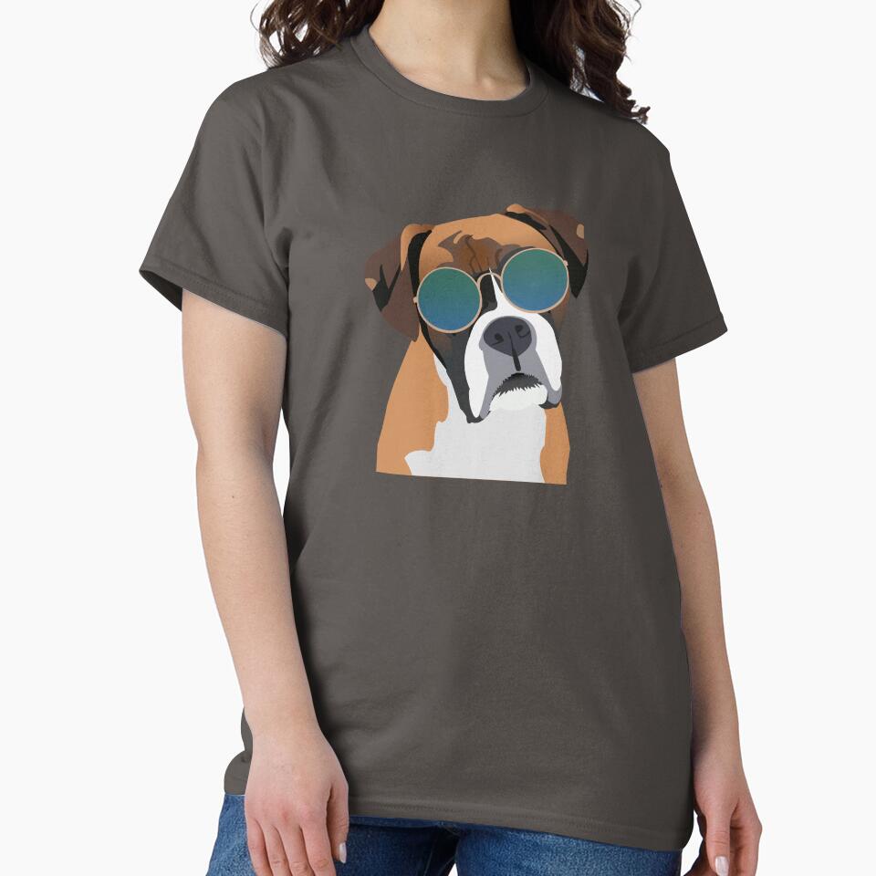 Boxer Dog wearing Sunglasses by KCPetPortraits